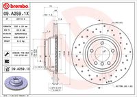 BREMBO 09A2591X - Disco de freno - XTRA LINE - Xtra