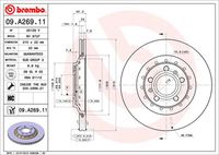 BREMBO 09A26911 - Disco de freno - PRIME LINE - UV Coated