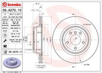 BREMBO 09A27010 - Disco de freno - PRIME LINE