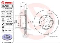 BREMBO 09.A295.11 - Disco de freno