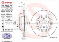 BREMBO 09A25910 - Disco de freno - PRIME LINE