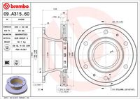 BREMBO 09A31560 - Disco de freno - PRIME LINE