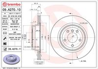 BREMBO 09A27010 - Disco de freno - PRIME LINE