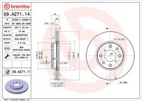 BREMBO 09A27111 - Disco de freno - PRIME LINE - UV Coated