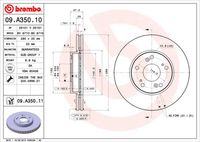 BREMBO 09A35010 - Disco de freno - PRIME LINE