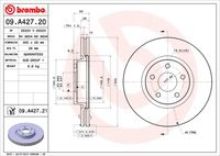 BREMBO 09A42720 - Disco de freno - PRIME LINE