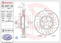 BREMBO 09A42721 - Disco de freno - PRIME LINE - UV Coated