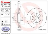 BREMBO 09A44440 - Disco de freno - PRIME LINE