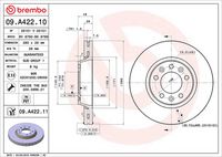 BREMBO 09A42211 - Disco de freno - PRIME LINE - UV Coated