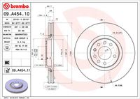 BREMBO 09A45410 - Disco de freno - PRIME LINE