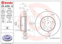 BREMBO 09.A458.10 - Disco de freno