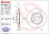 BREMBO 09A53210 - Disco de freno - PRIME LINE