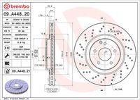 BREMBO 09A44821 - Disco de freno - PRIME LINE - UV Coated