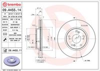 BREMBO 09A45511 - Disco de freno - PRIME LINE - UV Coated