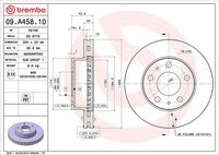 BREMBO 09A45810 - Disco de freno - PRIME LINE