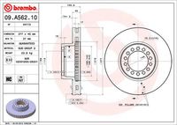 BREMBO 09A56210 - Disco de freno - PRIME LINE