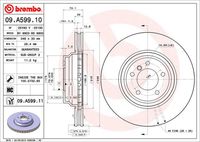 BREMBO 09A59910 - Disco de freno - PRIME LINE