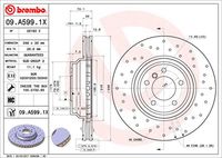 BREMBO 09A59911 - Disco de freno - PRIME LINE - UV Coated