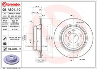 BREMBO 09.A604.10 - Disco de freno