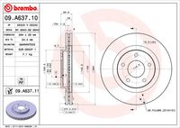 BREMBO 09A63710 - Lado de montaje: Eje trasero<br>Tipo de disco de frenos: macizo<br>Tipo de disco de frenos: perforado<br>Espesor de disco de frenos [mm]: 10<br>Número de orificios: 5<br>Altura [mm]: 60,2<br>Diámetro de centrado [mm]: 80,1<br>Diámetro exterior [mm]: 302<br>Superficie: revestido<br>Espesor mínimo [mm]: 8,6<br>