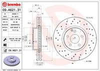 BREMBO 09A62131 - Disco de freno - PRIME LINE - UV Coated