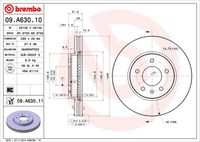 BREMBO 09A63010 - Disco de freno - PRIME LINE