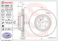 BREMBO 09.A599.10 - Disco de freno