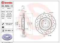 BREMBO 09A6521X - Disco de freno - XTRA LINE - Xtra