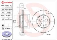 BREMBO 09.A630.11 - Disco de freno