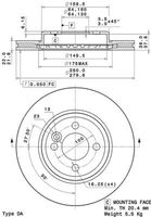 BREMBO 09A76110 - Disco de freno - PRIME LINE