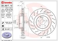 BREMBO 09A81710 - Disco de freno - PRIME LINE