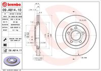 BREMBO 09A81410 - Disco de freno - PRIME LINE