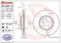 BREMBO 09A82010 - Lado de montaje: Eje trasero<br>Número de PR: 1KD<br>Número de PR: 1KE<br>Tipo de disco de frenos: macizo<br>Tipo de disco de frenos: perforado<br>Espesor de disco de frenos [mm]: 12<br>Número de orificios: 5<br>Artículo complementario / información complementaria 2: con tornillos<br>Altura [mm]: 36<br>Diámetro de centrado [mm]: 68<br>Diámetro exterior [mm]: 300<br>Superficie: revestido<br>Espesor mínimo [mm]: 10,5<br>