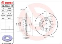 BREMBO 09.A860.10 - Disco de freno