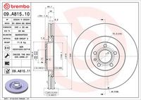 BREMBO 09A81510 - Disco de freno - PRIME LINE