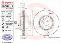 BREMBO 09.A820.10 - Disco de freno