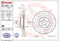 BREMBO 09A92114 - Disco de freno - PRIME LINE