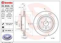 BREMBO 09B02610 - Disco de freno - PRIME LINE