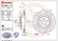 BREMBO 09B04111 - Disco de freno - PRIME LINE - UV Coated