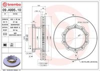 BREMBO 09A99510 - Disco de freno - PRIME LINE