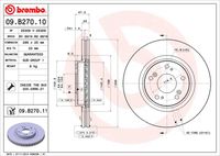 BREMBO 09B27010 - Disco de freno - PRIME LINE