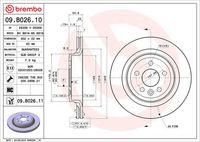 BREMBO 09B02610 - Disco de freno - PRIME LINE