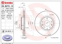 BREMBO 09B27210 - Disco de freno - PRIME LINE