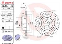 BREMBO 09B04111 - Disco de freno - PRIME LINE - UV Coated