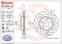 BREMBO 09B3444X - Disco de freno - XTRA LINE - Xtra