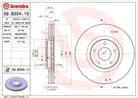 BREMBO 09B35410 - Disco de freno - PRIME LINE