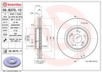 BREMBO 09B27010 - Disco de freno - PRIME LINE