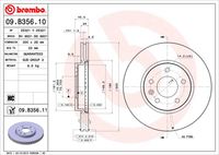 BREMBO 09B35610 - Disco de freno - PRIME LINE