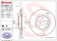 BREMBO 09B35810 - Lado de montaje: Eje trasero<br>Tipo de vehículo: J62<br>Tipo de vehículo: RPO J61<br>Tamaño de llanta [pulgada]: 18<br>Tamaño de llanta [pulgada]: 17<br>Tamaño freno: 17"<br>Tamaño freno: 18"<br>Tipo de disco de frenos: ventilación interna<br>Espesor de disco de frenos [mm]: 23<br>Número de orificios: 5<br>Artículo complementario / información complementaria 2: con tornillos<br>Altura [mm]: 48<br>Diámetro de centrado [mm]: 67<br>Diámetro exterior [mm]: 315<br>Superficie: revestido<br>Espesor mínimo [mm]: 21,5<br>Par apriete [Nm]: 150<br>