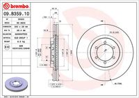 BREMBO 09B35910 - Disco de freno - PRIME LINE